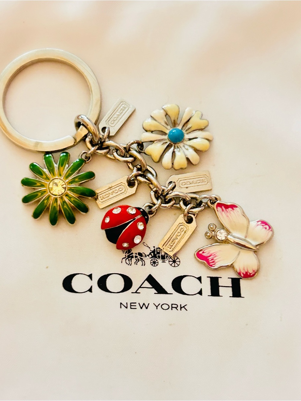 RARE Vintage Coach Y2K Charm Keychain/ Bag Charm
